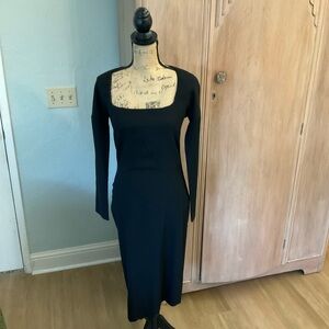 Vintage D&G Dolce & Gabbana Black wool Pencil Dress CBK 42 6 Y2K 90’s